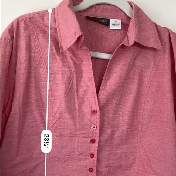 Harve Bernard Red Button Down collared shirt XL - Picture 9 of 9